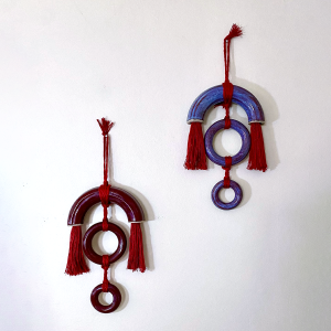 Small Ceramic & Fibre Wall-Hanging