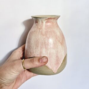 Small Drippy Pink Vase