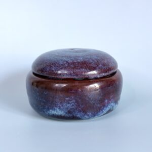 Handcrafted Red & Blue Jar